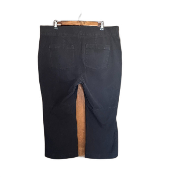 Spanx Black Wide Leg Capri Pant High Waist Pull On - Picture 14 of 14